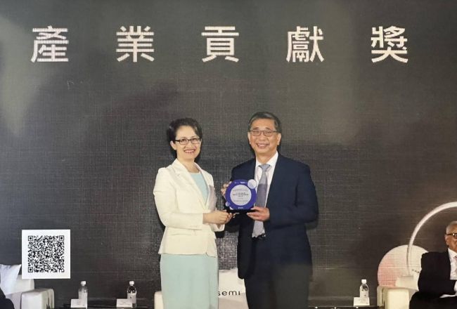 台灣半導體協會副理事長馬堅勇博士，連續兩年榮獲半導體產業貢獻獎